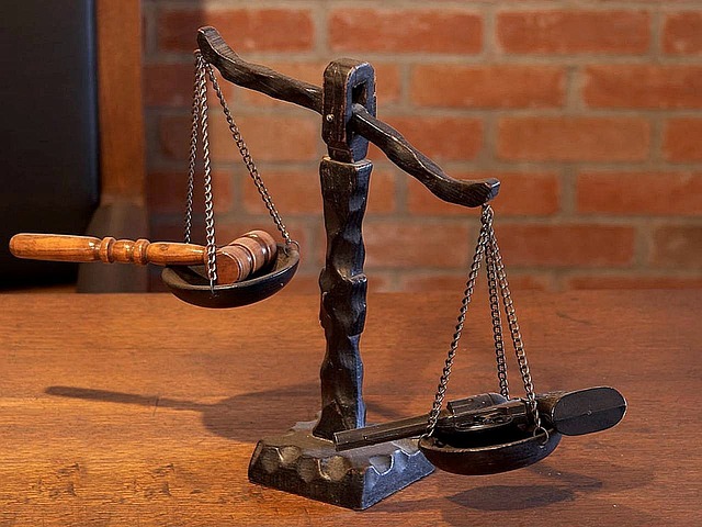 Legal scales symbolizing justice and fairness, used in the legal process including wrongful death lawsuits