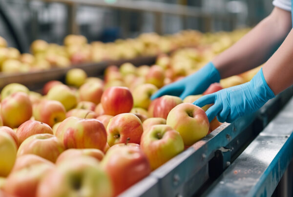 Person working apple processing facility dealing with workers' comp claim