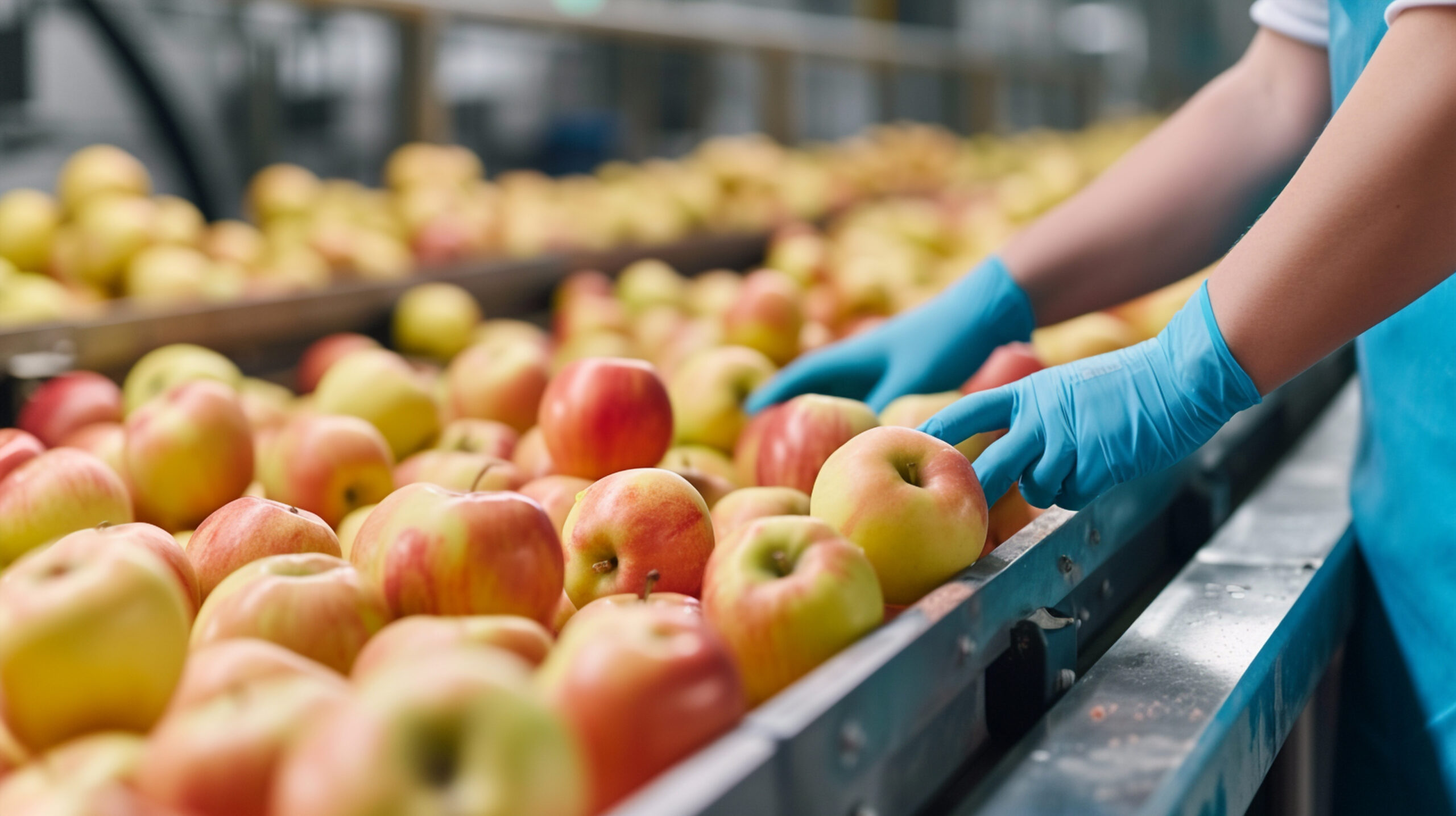 Person working apple processing facility dealing with workers' comp claim